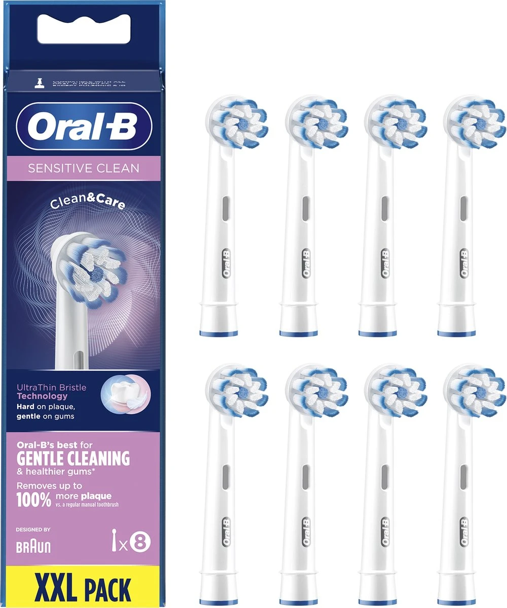 Oral B Oral-B Sensitive Clean - Opzetborstels - 8 Stuks 4 Oral B Oral-B Sensitive Clean - Opzetborstels - 8 Stuks - Afbeelding 2