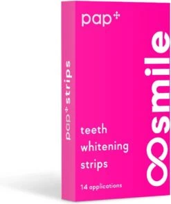 Teeth Whitening Strips - PAP+ - Professionele Tandenbleek Strips - Tanden Bleken - Wittere Tanden - Tand & Tandvlees Vriendelijk - Zonder Peroxide - Gemakkelijk & Overal Te Gebruiken - Pap Tanden Whitening Strips -Mondelinge Benodigdheden Winkel 1008x1200