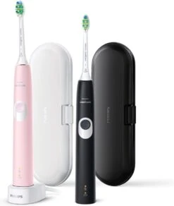 Philips Sonicare ProtectiveClean 4300 HX6800/35 - Elektrische Tandenborstel - Roze & Zwart -Mondelinge Benodigdheden Winkel 1014x1200