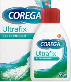 4x Corega Ultrafix Kleefpoeder Kunstbitverzorging 50 Gr