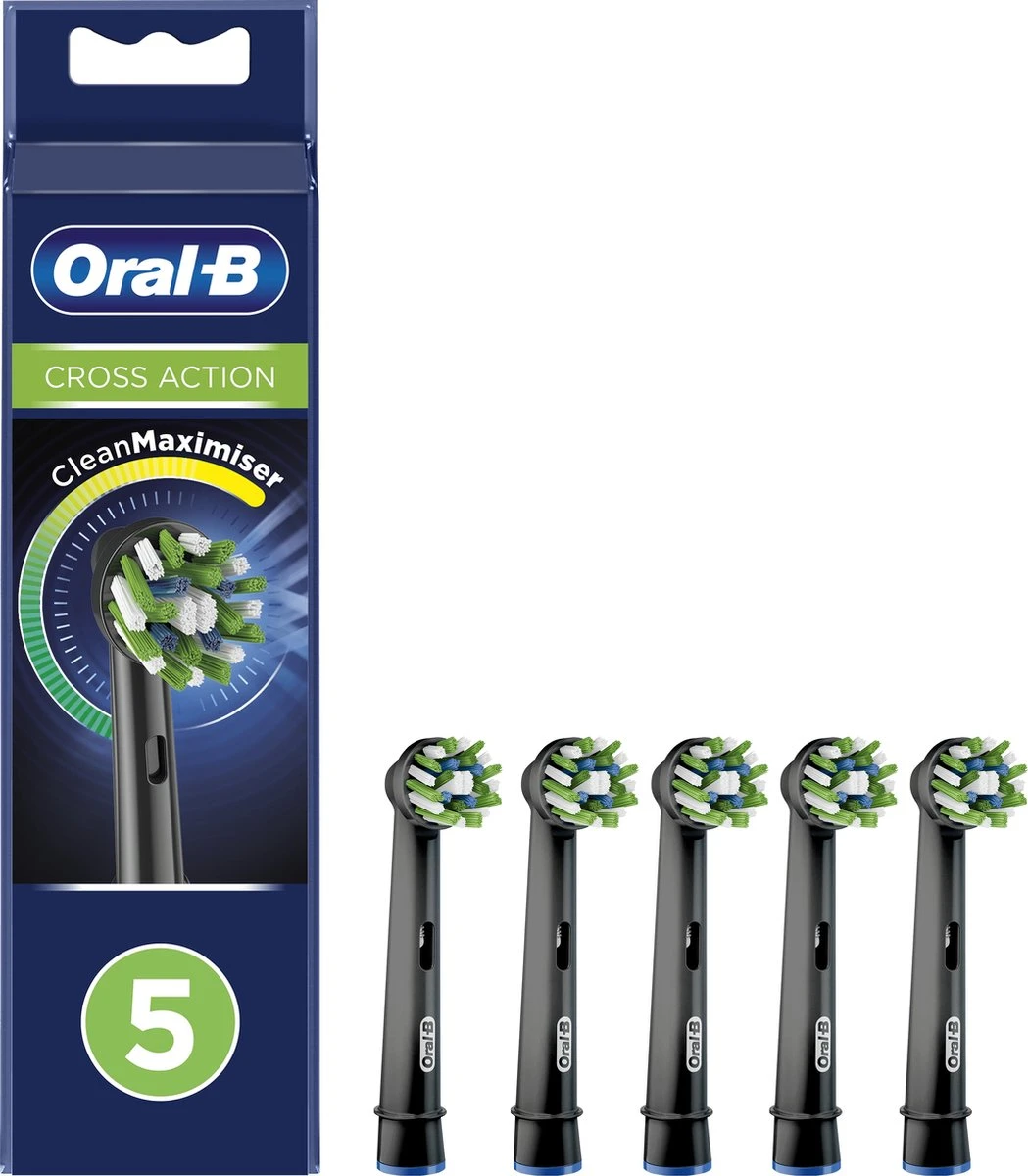 Oral B Oral-B CrossAction Opzetborstel Black Edition Met CleanMaximiser-technologie, Verpakking Van 5 Stuks 12 Oral B Oral-B CrossAction Opzetborstel Black Edition Met CleanMaximiser-technologie, Verpakking Van 5 Stuks - Afbeelding 10
