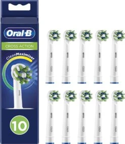 Oral B Oral-B CrossAction - Met CleanMaximiser-technologie - Opzetborstels - 10 Stuks - Brievenbusverpakking -Mondelinge Benodigdheden Winkel 1049x1200