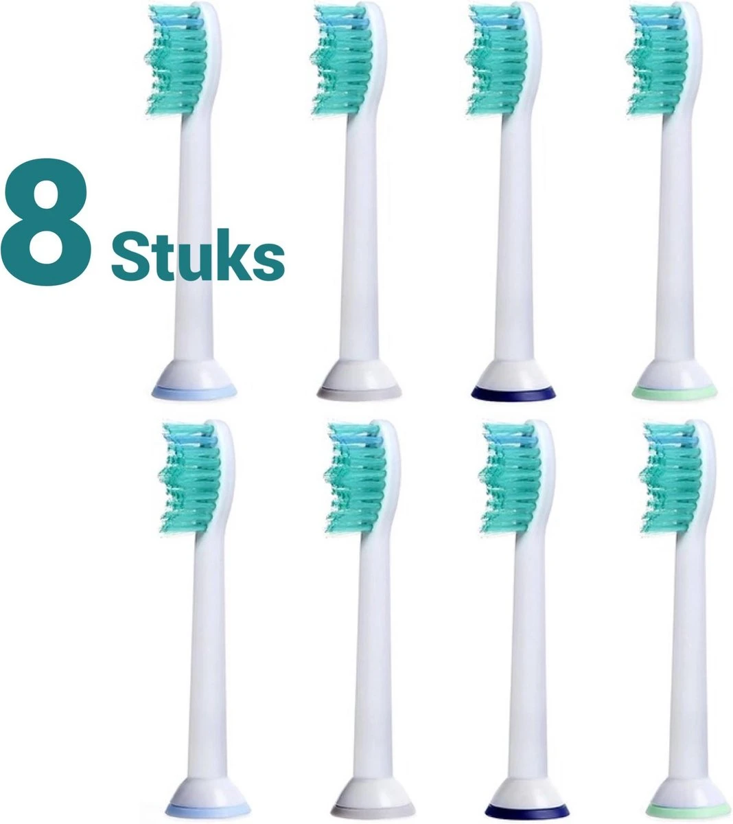 Merkloos Opzetborstels Passend Op Philips Sonicare 8 Stuks 3 Merkloos Opzetborstels Passend Op Philips Sonicare 8 Stuks