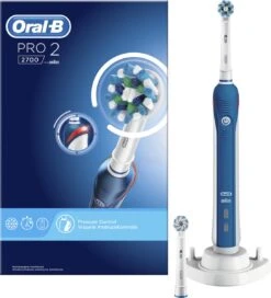 Oral B Oral-B Pro 2 2700 CrossAction - Elektrische Tandenborstel - Blauw, Wit -Mondelinge Benodigdheden Winkel 1089x1200 1