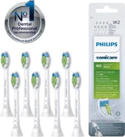 Philips Sonicare W2 Optimal White HX6068/12 - Opzetborstels - 8 Stuks -Mondelinge Benodigdheden Winkel 1095x1200 1