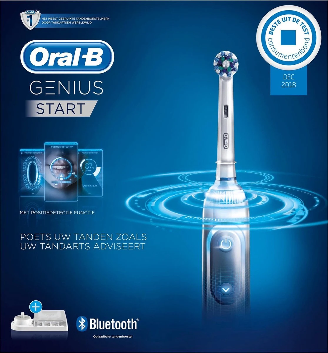 Oral B Oral-B Genius Start Silver Elektrische Tandenborstel Powered By Braun 4 Oral B Oral-B Genius Start Silver Elektrische Tandenborstel Powered By Braun - Afbeelding 2