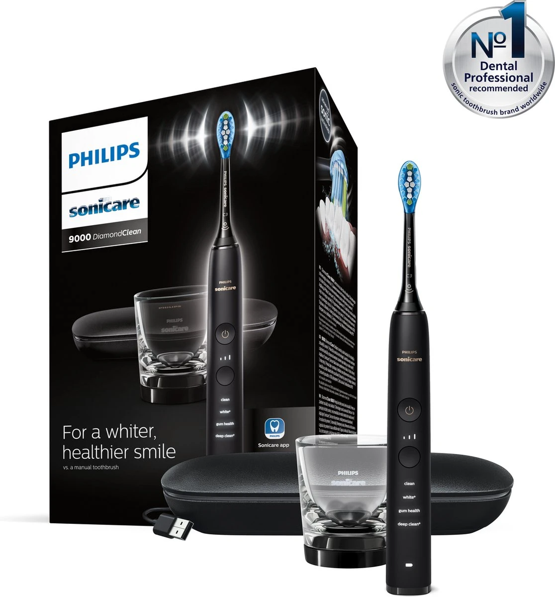 Philips Sonicare DiamondClean HX9911/09 - Elektrische Tandenborstel 11 Philips Sonicare DiamondClean HX9911/09 - Elektrische Tandenborstel - Afbeelding 9