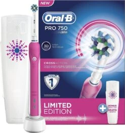 Oral B Oral-B PRO 750 - 3DWhite - Elektrische Tandenborstel - Inclusief Reisetui -Mondelinge Benodigdheden Winkel 1128x1200
