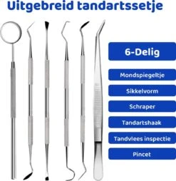 ExCorn Elektrische Tandsteen Verwijderaar - Inclusief 6-delig Tandartsset - 3 Standen - Elektrisch Tandplak Verwijderen - Tanden Polijsten -Mondelinge Benodigdheden Winkel 1168x1200 3