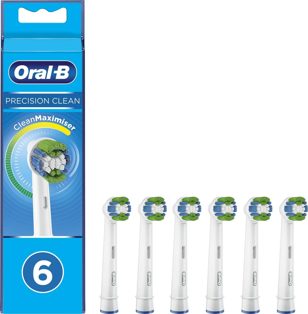 Oral B Oral-B Precision Clean - Met CleanMaximiser-technologie - Opzetborstels - 6 Stuks 3 Oral B Oral-B Precision Clean - Met CleanMaximiser-technologie - Opzetborstels - 6 Stuks