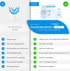 ISmile Professionele Tandenbleekset - Veilig Tanden Bleken - Zonder Peroxide - Witte Tanden - Teeth Whitening -Mondelinge Benodigdheden Winkel 1180x1200 1