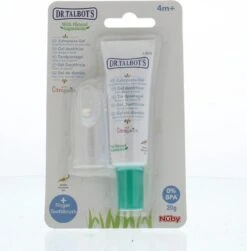 Nûby - Tandpasta Gel Voor Baby & Vingertandenborsteltje - 20g - 4m+ -Mondelinge Benodigdheden Winkel 1183x1200