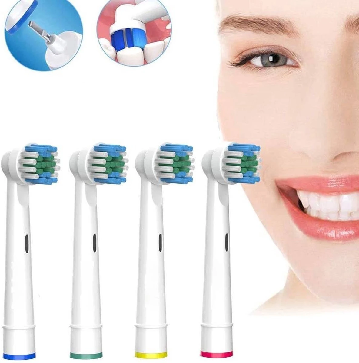 Merkloos Universele Opzetborstel - 4 Stuks - Geschikt Voor Oral-B- Borstel Met Zachte Haren- 8 Merkloos Universele Opzetborstel - 4 Stuks - Geschikt Voor Oral-B- Borstel Met Zachte Haren- - Afbeelding 6