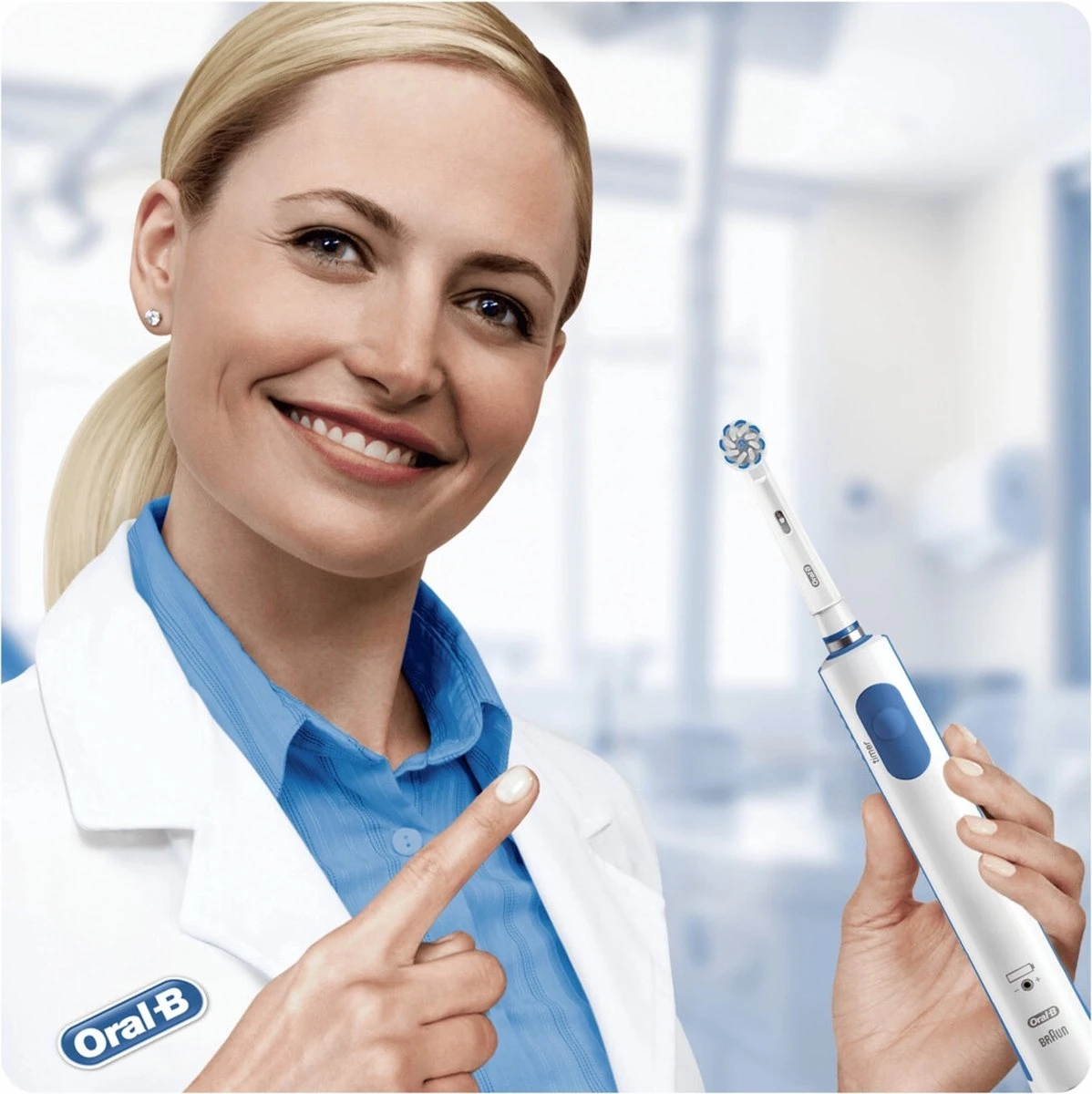 Oral B Oral-B PRO Pro 600 - Sensi-Clean - Elektrische Tandenborstel - Wit 6 Oral B Oral-B PRO Pro 600 - Sensi-Clean - Elektrische Tandenborstel - Wit - Afbeelding 4