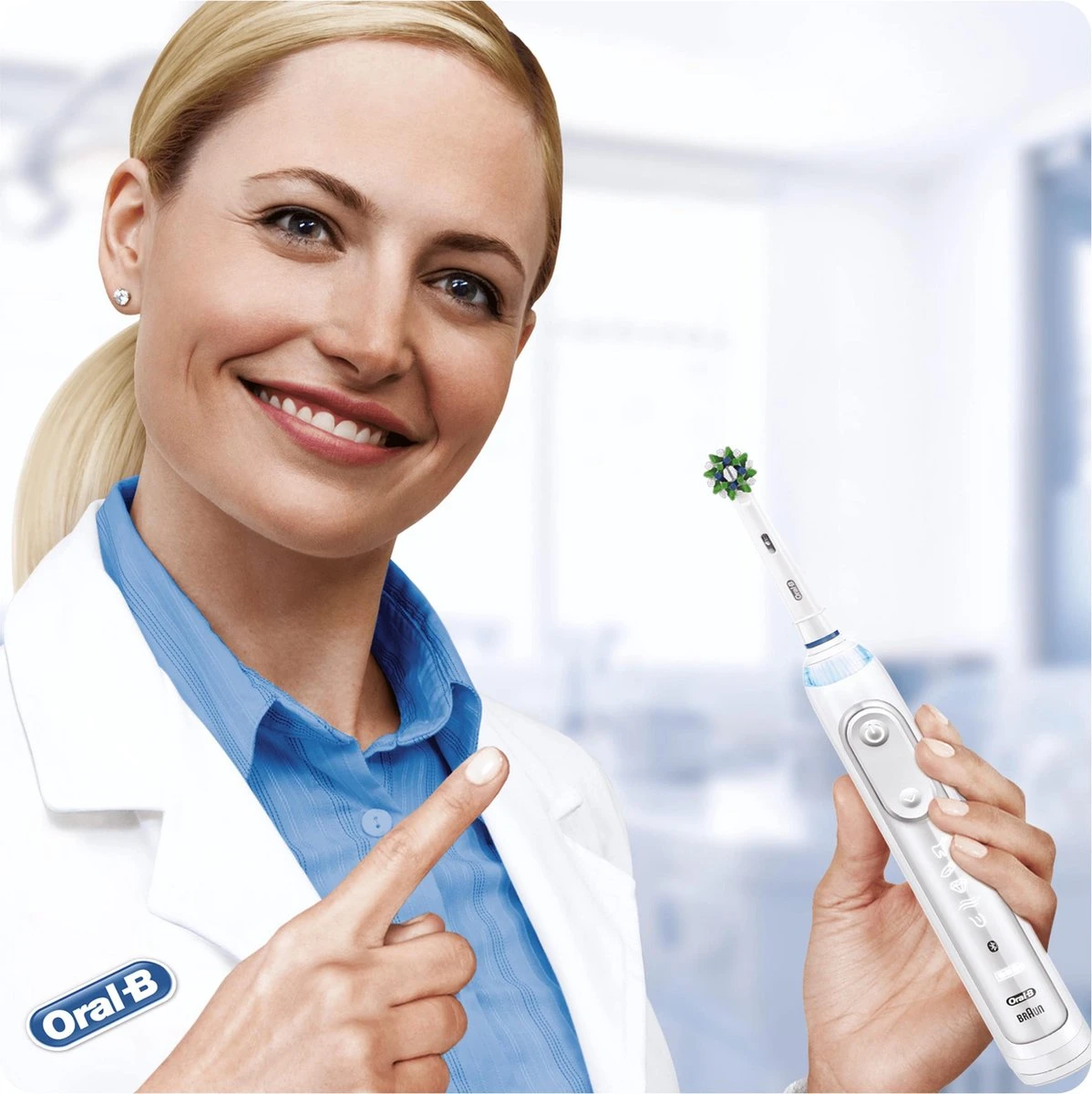 Oral B Oral-B CrossAction - Met CleanMaximiser-technologie - Opzetborstels - 8 Stuks 4 Oral B Oral-B CrossAction - Met CleanMaximiser-technologie - Opzetborstels - 8 Stuks - Afbeelding 3