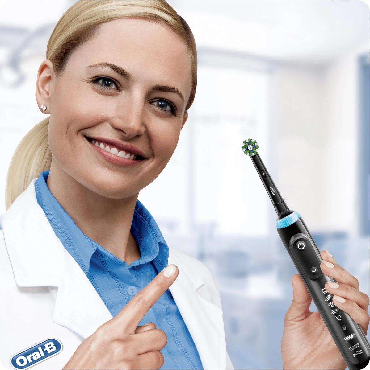 Oral B Oral-B CrossAction Opzetborstel Black Edition Met CleanMaximiser-technologie, Verpakking Van 5 Stuks 10 Oral B Oral-B CrossAction Opzetborstel Black Edition Met CleanMaximiser-technologie, Verpakking Van 5 Stuks - Afbeelding 8