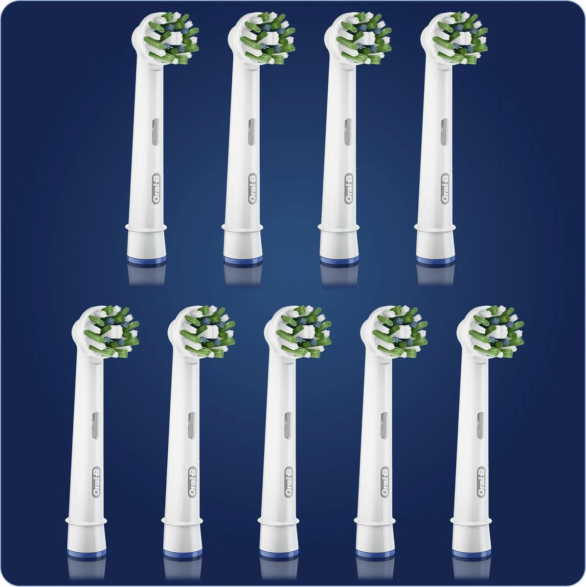 Oral B Oral-B CrossAction Opzetborstel Met CleanMaximiser-technologie, Verpakking Van 9 Stuks 10 Oral B Oral-B CrossAction Opzetborstel Met CleanMaximiser-technologie, Verpakking Van 9 Stuks - Afbeelding 8