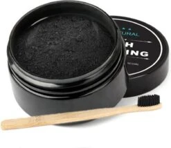 Merkloos Natural Teeth Whitening - Activated Organic Charcoal 30g/ Tanden Bleken /100% Natuurlijk Poeder /