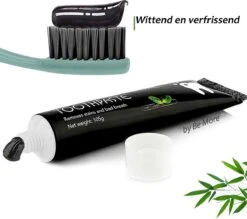 - Charcoal Mint Tandpasta - Witte Tanden - Houtskool Tand Bleker - Charcoal Toothpaste - Teeth Whitening - Charcaol Tandpasta Whitening - Frisse Adem - Bamboe Tandsteen Verwijderaar - Wittere Tandjes - Bamboo Tandbleek -Mondelinge Benodigdheden Winkel 1200x1066