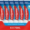 Colgate® Colgate Caries Protection Tandpasta - 6 X 75 Ml - Voordeelverpakking -Mondelinge Benodigdheden Winkel 1200x1077