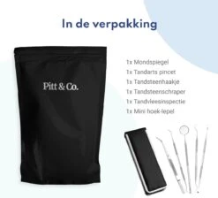 Tandarts Setje - Professioneel - Tandsteen Verwijderaar – Mondspiegel – Tandartshaakje – Tandsteenhaakje - Gebitsverzorging – Inclusief Luxe Etui - 6-delig - RVS -Mondelinge Benodigdheden Winkel 1200x1087 4