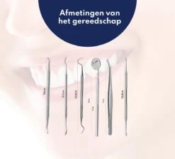 Tandarts Setje - Professioneel - Tandsteen Verwijderaar – Mondspiegel – Tandartshaakje – Tandsteenhaakje - Gebitsverzorging – Inclusief Luxe Etui - 6-delig - RVS -Mondelinge Benodigdheden Winkel 1200x1087 6
