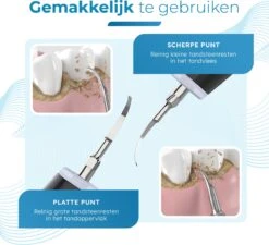 V-Goods Premium Sonische Tandsteen Verwijderaar - 5 Standen - Inclusief Tandarts Set - 3 Opzetstukken - Tandplak -Mondelinge Benodigdheden Winkel 1200x1091 2