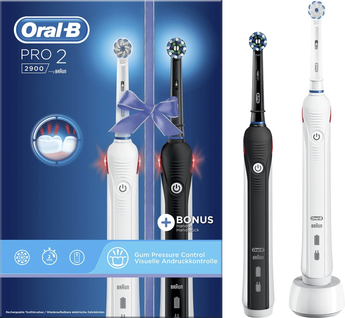 Oral B Oral-B PRO 2 2900 - Elektrische Tandenborstel - Duopack 15 Oral B Oral-B PRO 2 2900 - Elektrische Tandenborstel - Duopack - Afbeelding 13