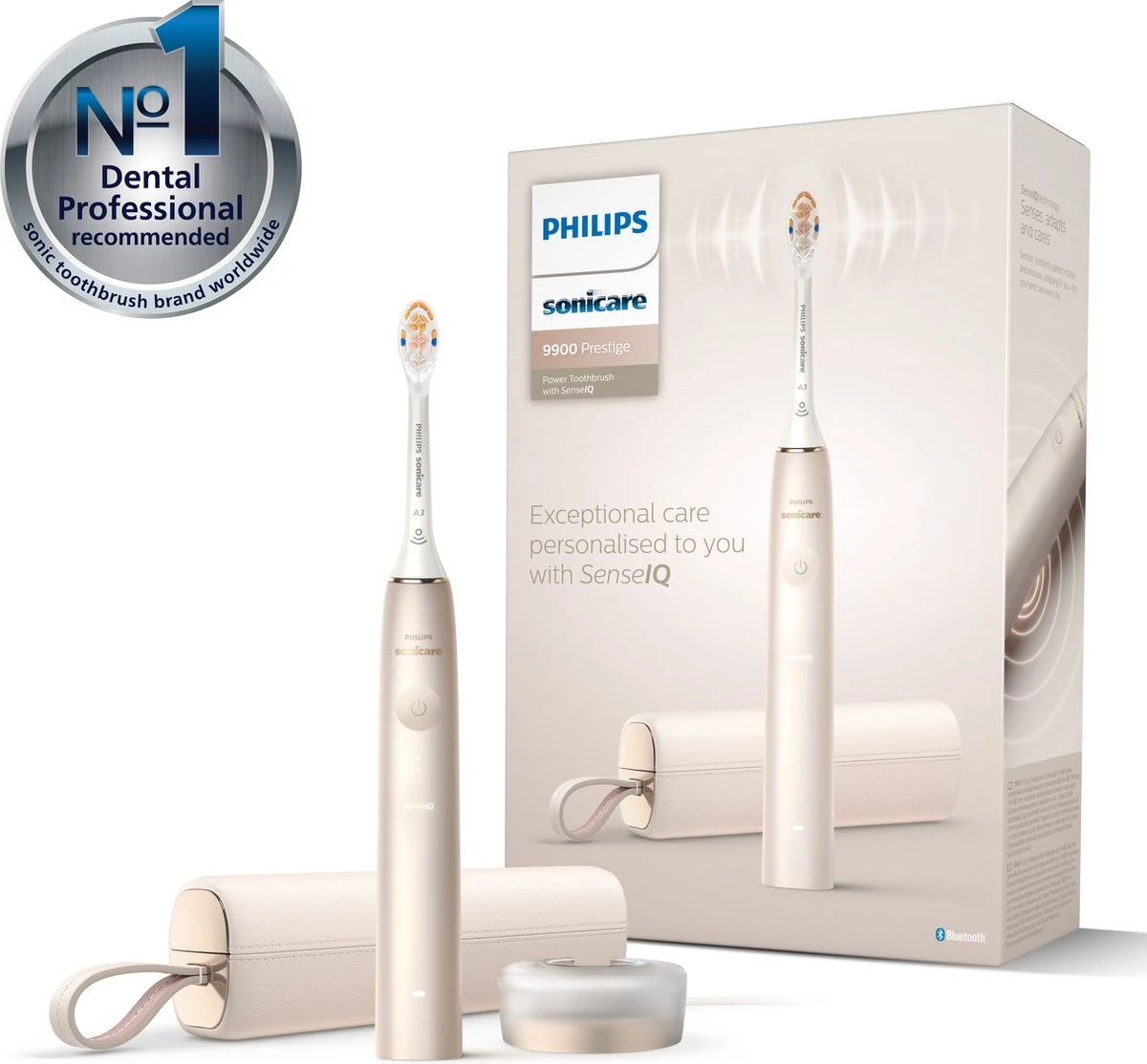 Philips Sonicare Prestige 9900 HX9992/11 - Elektrische Tandenborstel Met SenseIQ 4 Philips Sonicare Prestige 9900 HX9992/11 - Elektrische Tandenborstel Met SenseIQ - Afbeelding 2