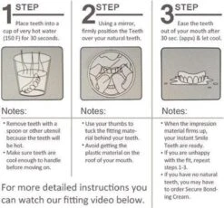 Kunstgebit InstantSmile - Medium - Boven Gebit - Goedkope Kunstgebit- Met Bijgeleverde Vulling -Mondelinge Benodigdheden Winkel 1200x1119 2