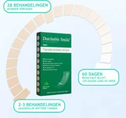 Dutchable Whitening Strips - Teeth Whitening Strips - Tandenbleek Strips - Met GRATIS Bamboe Tandenborstel - 100% Biologisch - Vegan - PAP+ -Mondelinge Benodigdheden Winkel 1200x1122 2