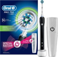 Braun Oral-B PRO 750 - Elektrische Tandenborstel - Zwart -Mondelinge Benodigdheden Winkel 1200x1178 1