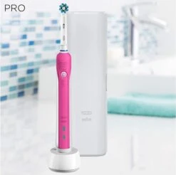 Oral B Oral-B Pro CrossAction 750 - Elektrische Tandenborstel - Roze -Mondelinge Benodigdheden Winkel 1200x1195 3