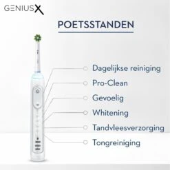 Oral B Oral-B Genius X - Wit - Elektrische Tandenborstel - Ontworpen Door Braun - 1 Handvat En 1 Opzetborstel -Mondelinge Benodigdheden Winkel 1200x1198