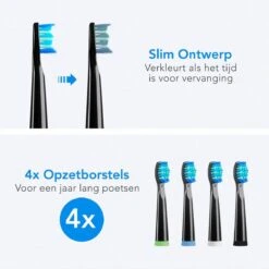 LifeGoods Opzetborstels - Voor Elektrische Tandenborstel - 4 Stuks - Zwart/Blauw -Mondelinge Benodigdheden Winkel 1200x1199 11