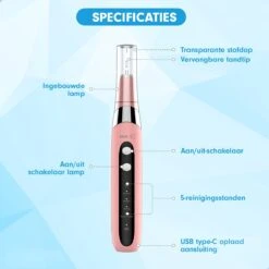 DEN-T® PRO U500 - Elektrische Sonische Tandsteen Verwijderaar - Roze -Mondelinge Benodigdheden Winkel 1200x1200 1045