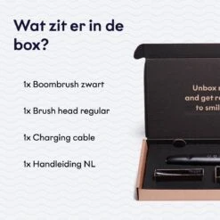 BOOMBRUSH Elektrische Tandenborstel - Zwart - 90 Dagen Batterij - Duurzaam 18 BOOMBRUSH Elektrische Tandenborstel - Zwart - 90 Dagen Batterij - Duurzaam -Mondelinge Benodigdheden Winkel 1200x1200 110
