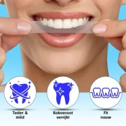 Diamond White - Teeth Whitening Strips - 28x Strips - Zonder Peroxide (0%) - Tandenbleekset - Tandenbleek Strips – Mint -Mondelinge Benodigdheden Winkel 1200x1200 1116