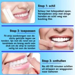 Diamond White - Teeth Whitening Strips - 28x Strips - Zonder Peroxide (0%) - Tandenbleekset - Tandenbleek Strips – Mint -Mondelinge Benodigdheden Winkel 1200x1200 1117