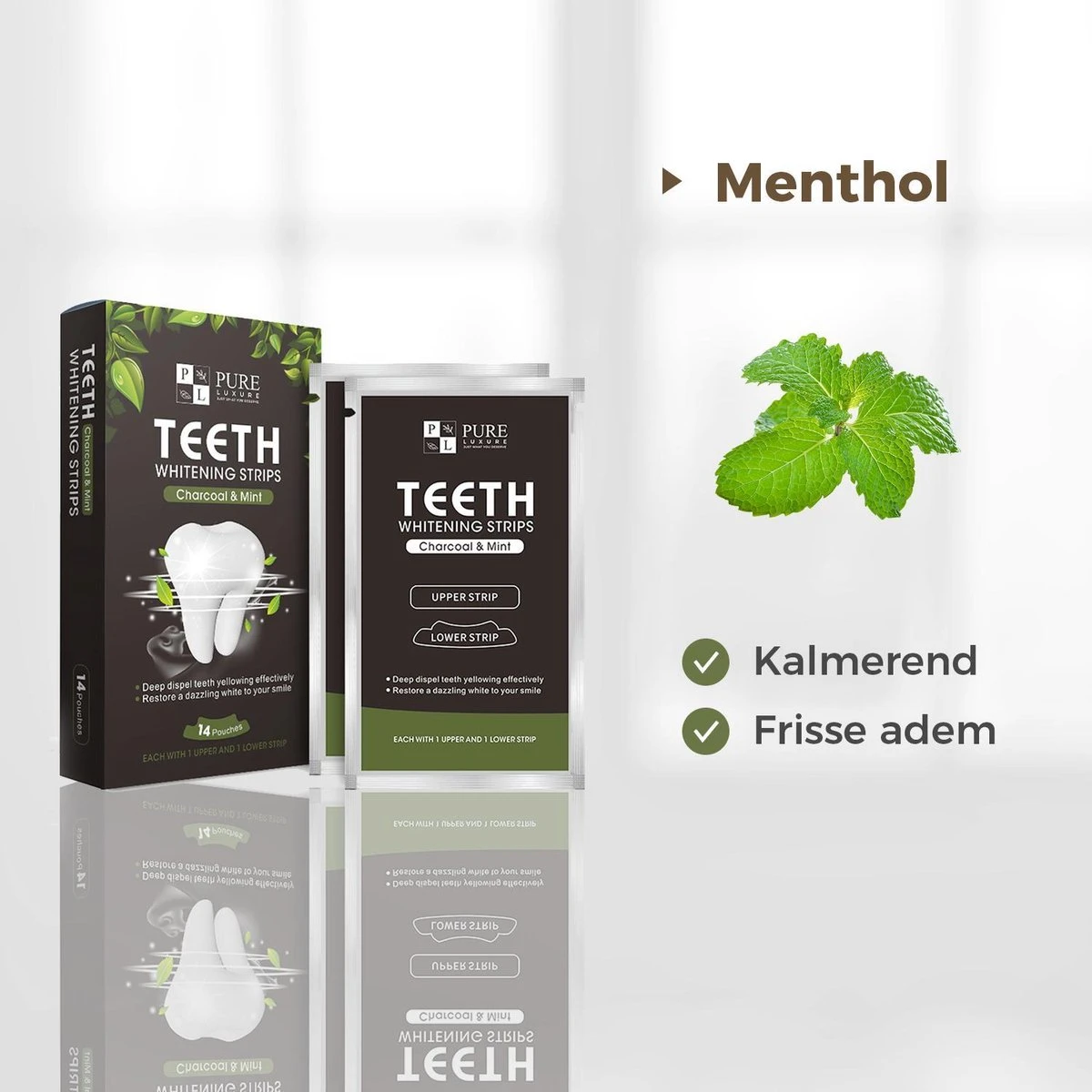 De Tanden Bleker - Pure Luxure - Professionele Tandenbleek Strips - 28 Strips - Teeth Whitening Strips - Wittere Tanden - Zonder Peroxide - Tanden Bleken 11 De Tanden Bleker - Pure Luxure - Professionele Tandenbleek Strips - 28 Strips - Teeth Whitening Strips - Wittere Tanden - Zonder Peroxide - Tanden Bleken - Afbeelding 9