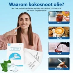 V-Goods Premium Whitening Strips - Tandenbleek Strips - Wittere Tanden - 28x Tandenbleek Strips DIRECT Resultaat - Tandenbleekset - Whitening - Tandenblekers -Mondelinge Benodigdheden Winkel 1200x1200 1189