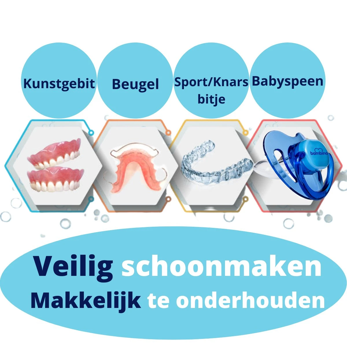 Dr. Ortho Reinigingstabletten 96 Stuks - Bitje - Tanden - Beugel - Kunstgebit - Voordeelverpakking 5 Dr. Ortho Reinigingstabletten 96 Stuks - Bitje - Tanden - Beugel - Kunstgebit - Voordeelverpakking - Afbeelding 3