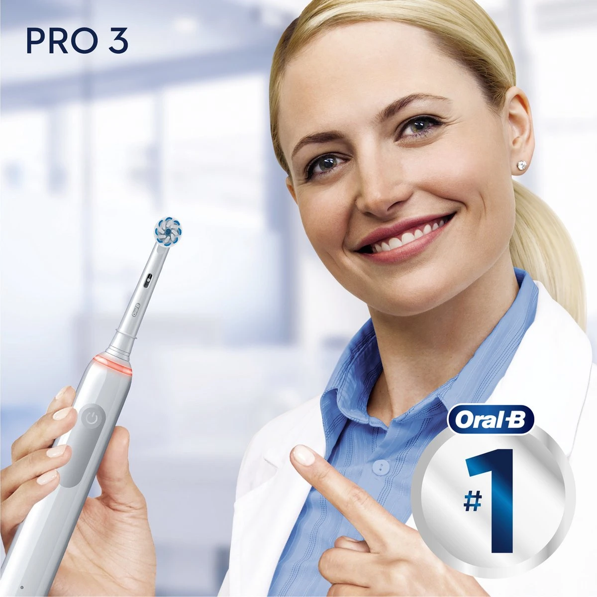 Oral B Oral-B Pro 3 - 3500 - Witte Elektrische Tandenborstel + Reisetui 10 Oral B Oral-B Pro 3 - 3500 - Witte Elektrische Tandenborstel + Reisetui - Afbeelding 8