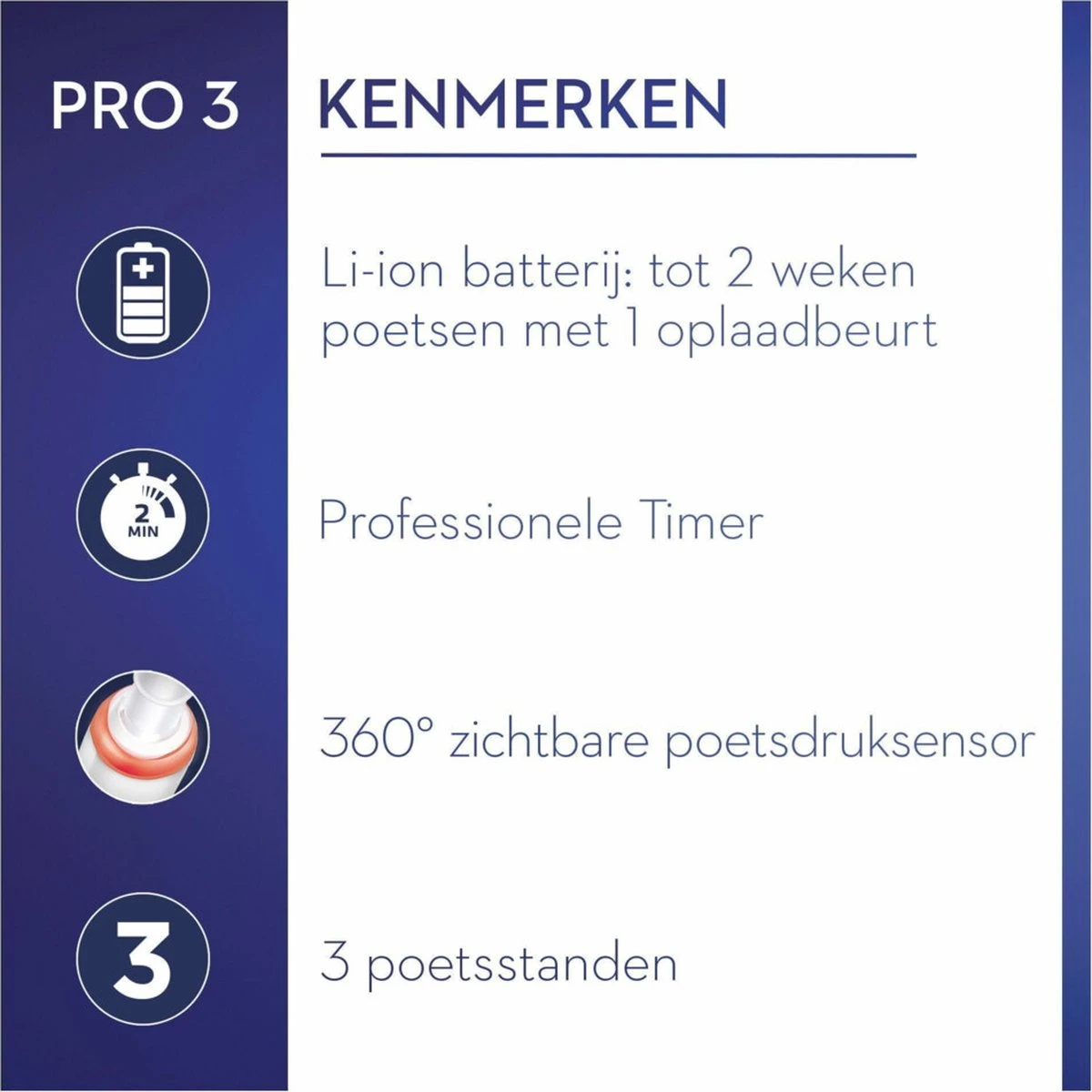 Oral B Oral-B Pro 3 3900 - Elektrische Tandenborstel - Duoverpakking 2 Stuks 7 Oral B Oral-B Pro 3 3900 - Elektrische Tandenborstel - Duoverpakking 2 Stuks - Afbeelding 5