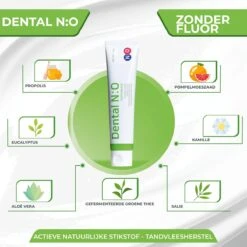Dental N:O™ - 2x XL 150mL - Tandvlees Herstel Tandpasta - Groene Thee , Propolis , Eucalyptus, Aloe Vera & Meer - Tandvleesontsteking - Zonder Fluoride - Voordeelverpakking Tandpasta - KOMBUCHA -Mondelinge Benodigdheden Winkel 1200x1200 445