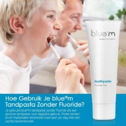 Blue®m Fluoride Vrije Tandpasta 75 Ml - Bluem Tandpasta - Tandpasta Zonder Fluoride -Mondelinge Benodigdheden Winkel 1200x1200 477