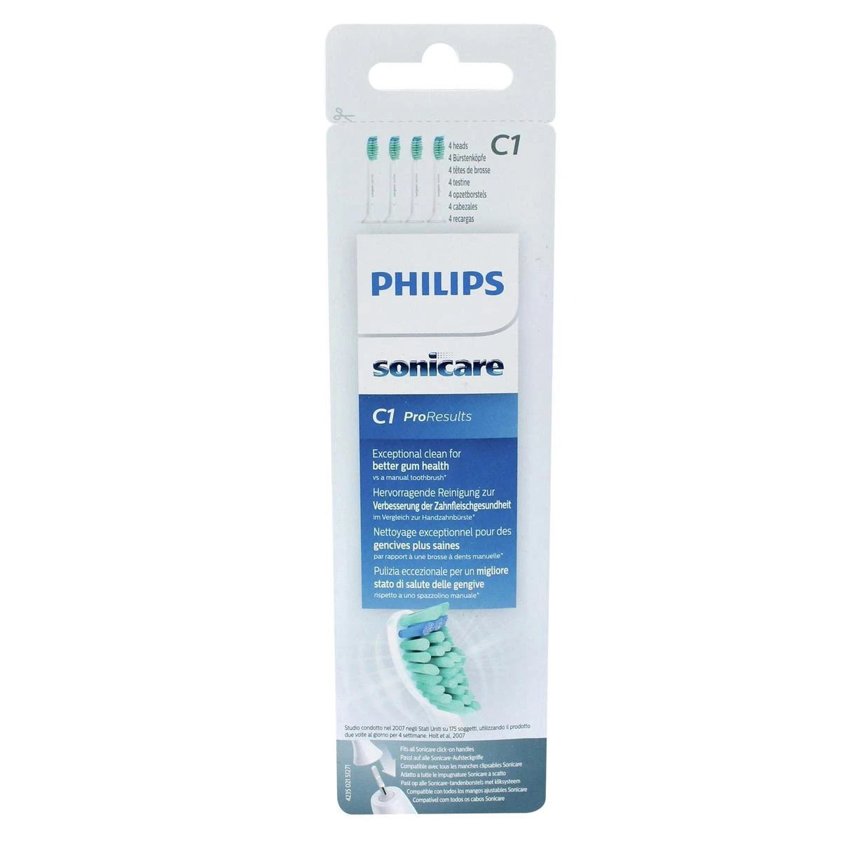 Philips Sonicare ProResults HX6014/07 - Opzetborstel - 4 Stuks 4 Philips Sonicare ProResults HX6014/07 - Opzetborstel - 4 Stuks - Afbeelding 2