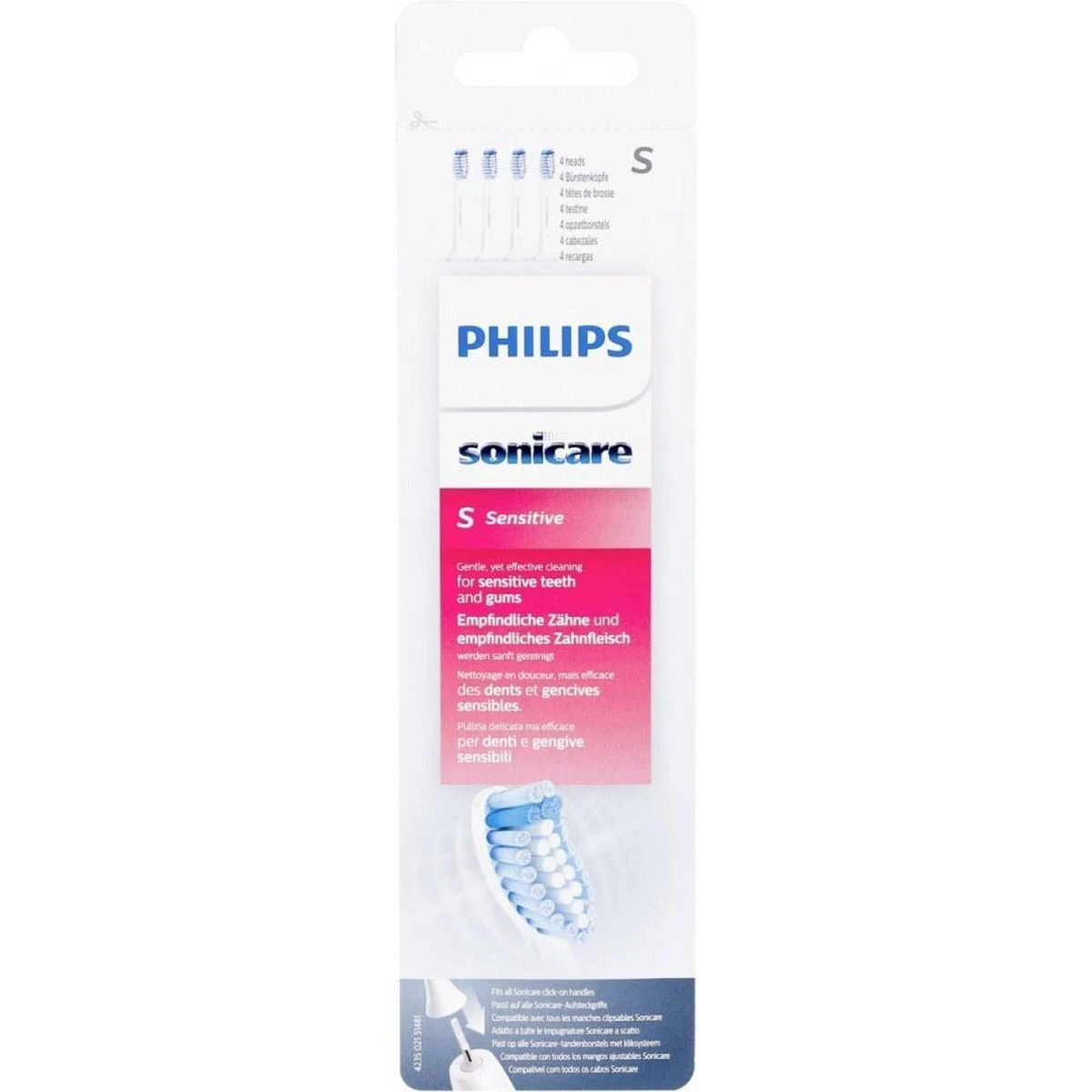 Philips Sonicare Sensitive 4 Opzetborstels HX 6054/07 6 Philips Sonicare Sensitive 4 Opzetborstels HX 6054/07 - Afbeelding 4
