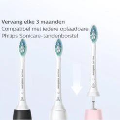 Philips Sonicare W2 Optimal White HX6064/11 - Opzetborstels - 4 Stuks - Zwart -Mondelinge Benodigdheden Winkel 1200x1200 932