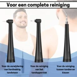 BOME Tandsteen Verwijderaar - 3 Opzetstukken - Tandplak Verwijderaar - Inclusief Spiegel En Pincet - 3 Standen -Mondelinge Benodigdheden Winkel 1200x1200 984